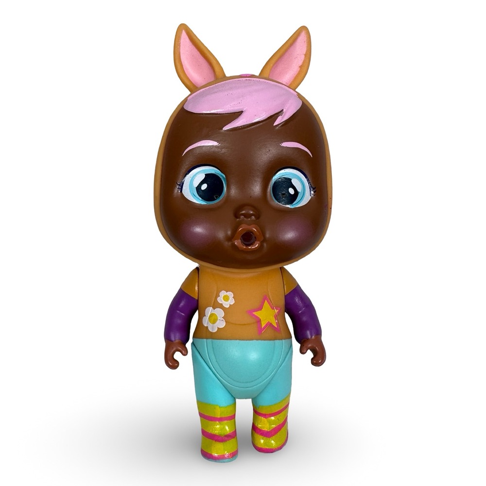 IMC Toys Cry Babies Magic Tears Kanga Donkey Mini Doll‎ Figure Brown Pink